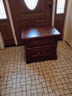 Wood nightstand table 27x16x23 inches