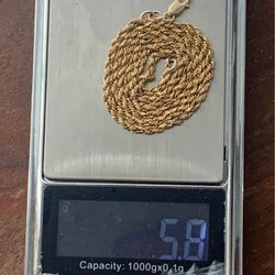 14k Gold Rope Chain