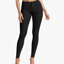 Hybrid & Company Womens Hyper Ultra Stretch Comfy Skinny Leg Work Casual Pants MEDIUM 