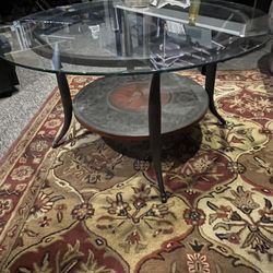 Beautiful Glass Top Coffee Table
