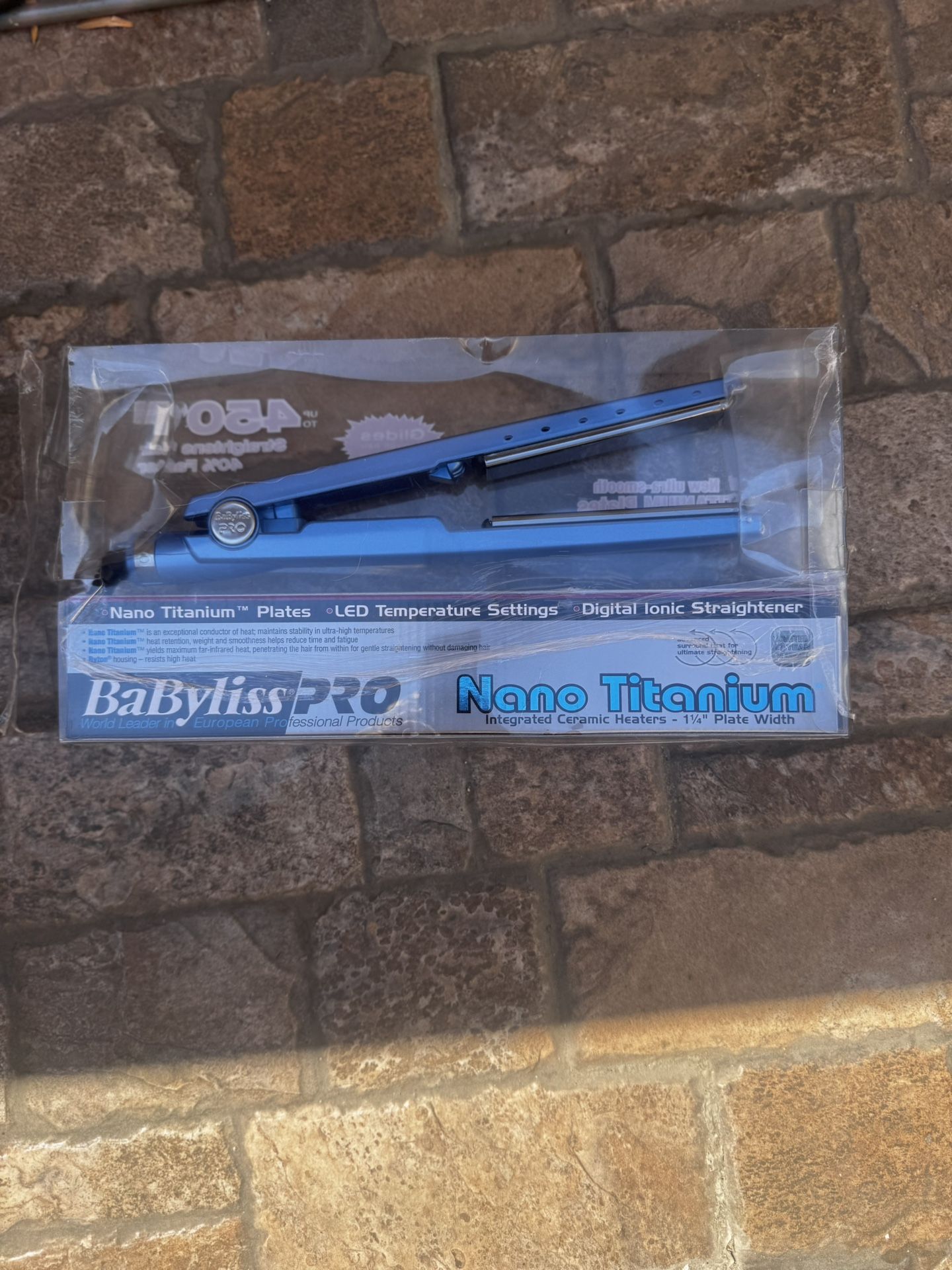 Hair Straighteners –  BaBylissPro Nano Titanium (Blue) + CHI Ceramic Straightener Boxes