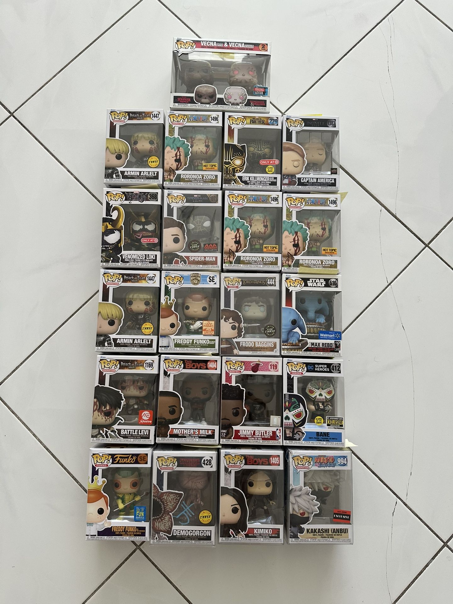 Funko Marvel Stranger Things Naruto One Piece Dc Heros Star Wars