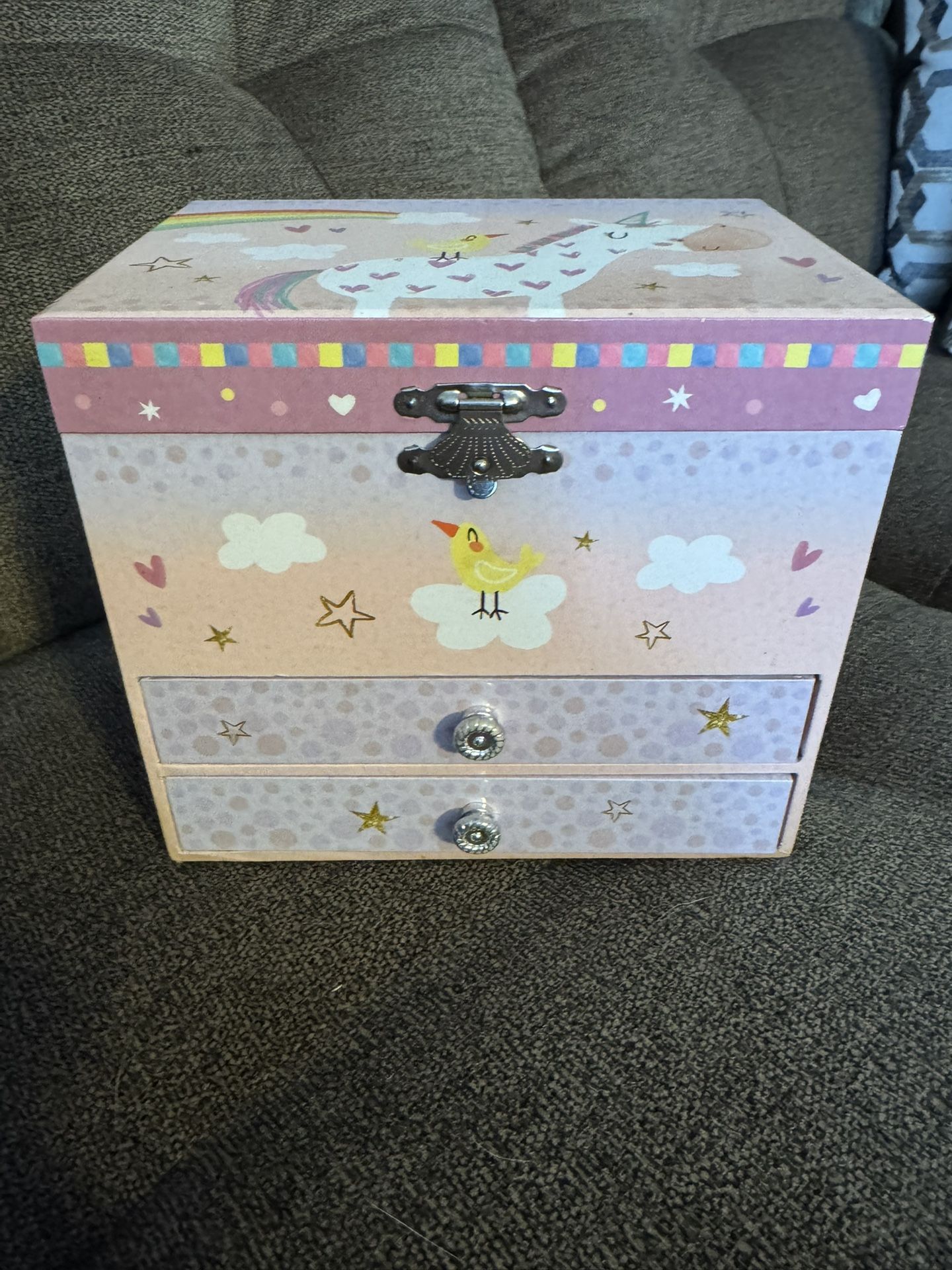Rainbow Unicorn Musical Jewelry Box 