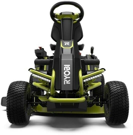 Ryobi 38 in. 75 Ah Battery Electric Rear Engine Riding Lawn Mower and Bagging