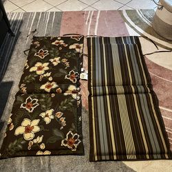New 2 cushions reversibles for outdoor chairs ( for sale only cushions , no chairs )