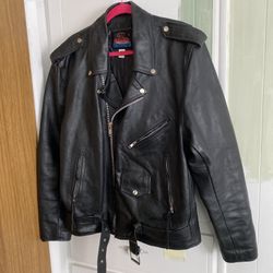 Men’s Leather Biker Jacket