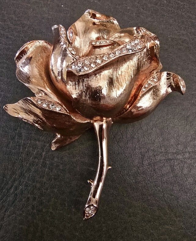 Nolan Miller Rose Brooch