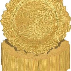 Gold 13-Inch Charger Plates