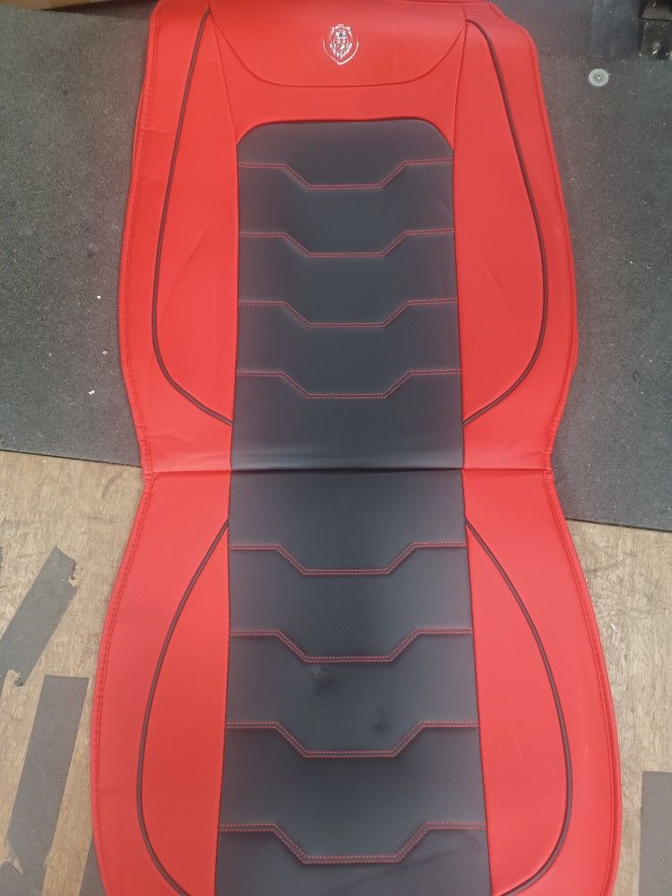 red and black seat cover 5 seater