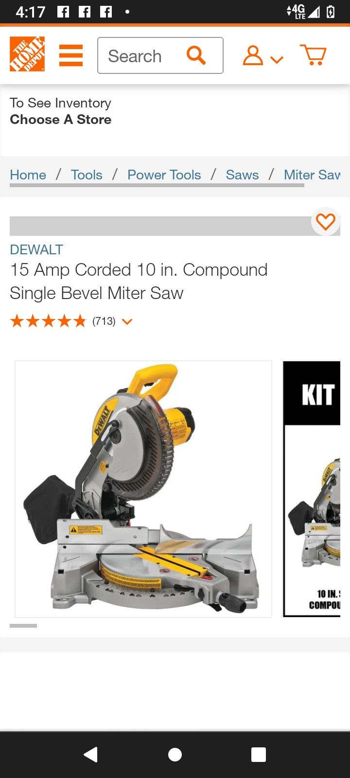 DeWalt Compound Miter Saw