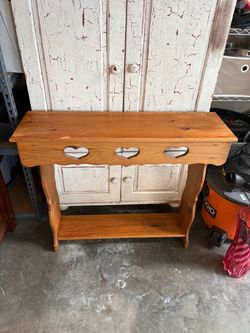 Rustic table & Shelf