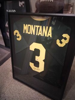 Authentic hand signed Joe Montana college notra dame Jersey with PSA DNA certificate of authenticity