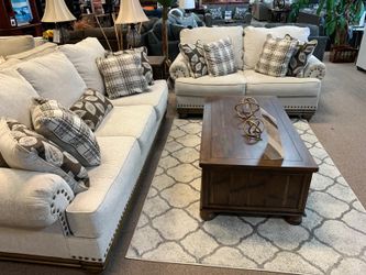 Gladiolus Harleson Wheat Living Room Set - Sofa -Loveseat