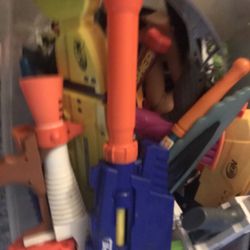 Lot Of Toys And Nerf Guns
