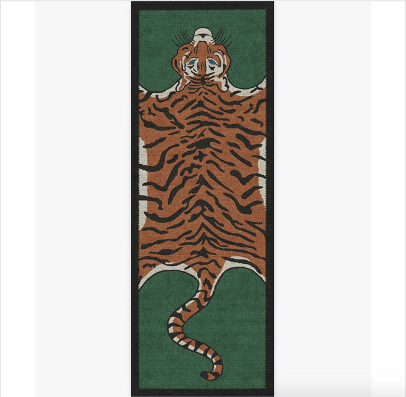 Ruggable Jonathan Adler Tiger Emerald Rug New In Box Includes Rug Pad