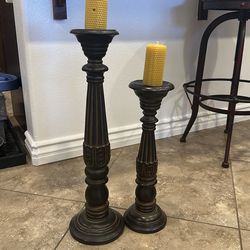 Candlestick holders, set of 4