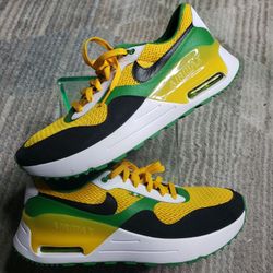 New Nike College Air Max SYSTM x Oregon Ducks Shoes Men's Size 11 DZ7738-700