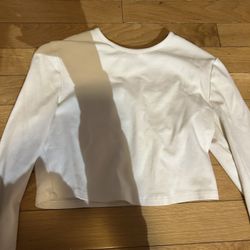 SHEIN. Women Black Long Sleeve Crop Top