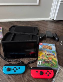 Nintendo Switch w/ animal crossing and 128 gb micro sd