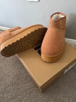 Mini Platform Corduroy Boots