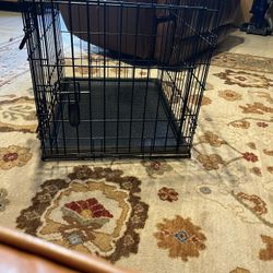 Double Door Folding Wire Dog Crate with Divider Panel