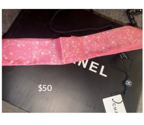 Chanel Pink Twilly Scarf