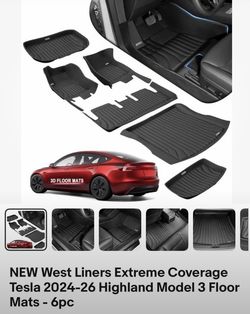 Tesla 2024-2026 model 3 mats