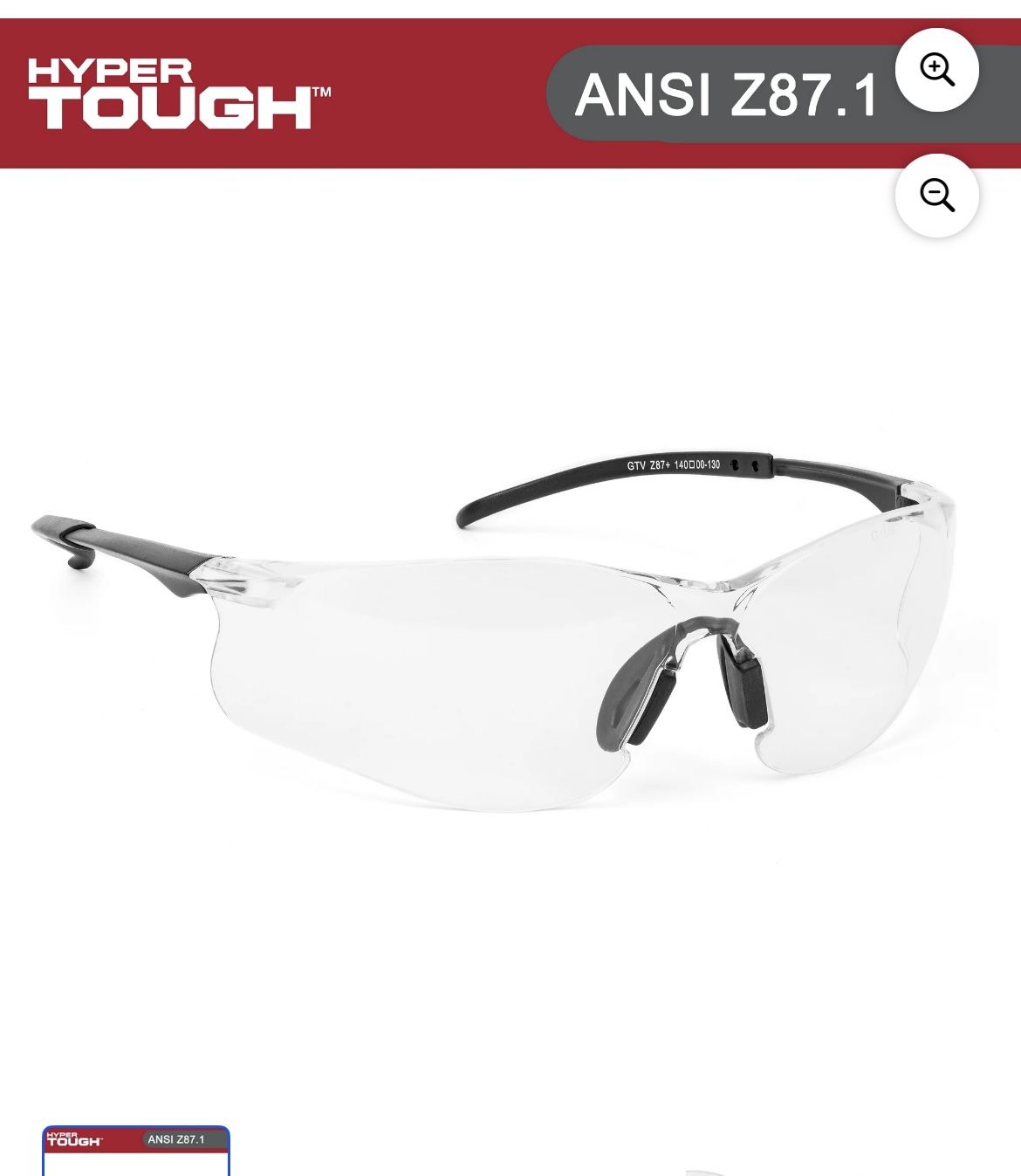Clear Safety Glasses – ANSI Z87.1 – New