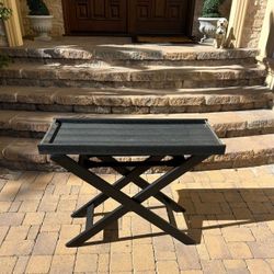 Table Made From Crocodile Leather