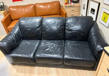Black Leather Couch