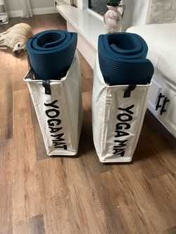 Thick Yoga Mats with rolling cart