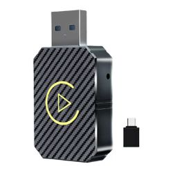 2 in 1 Car Android Auto Wireless Adapter & Wireless CarPlay Adapter Plug & Play