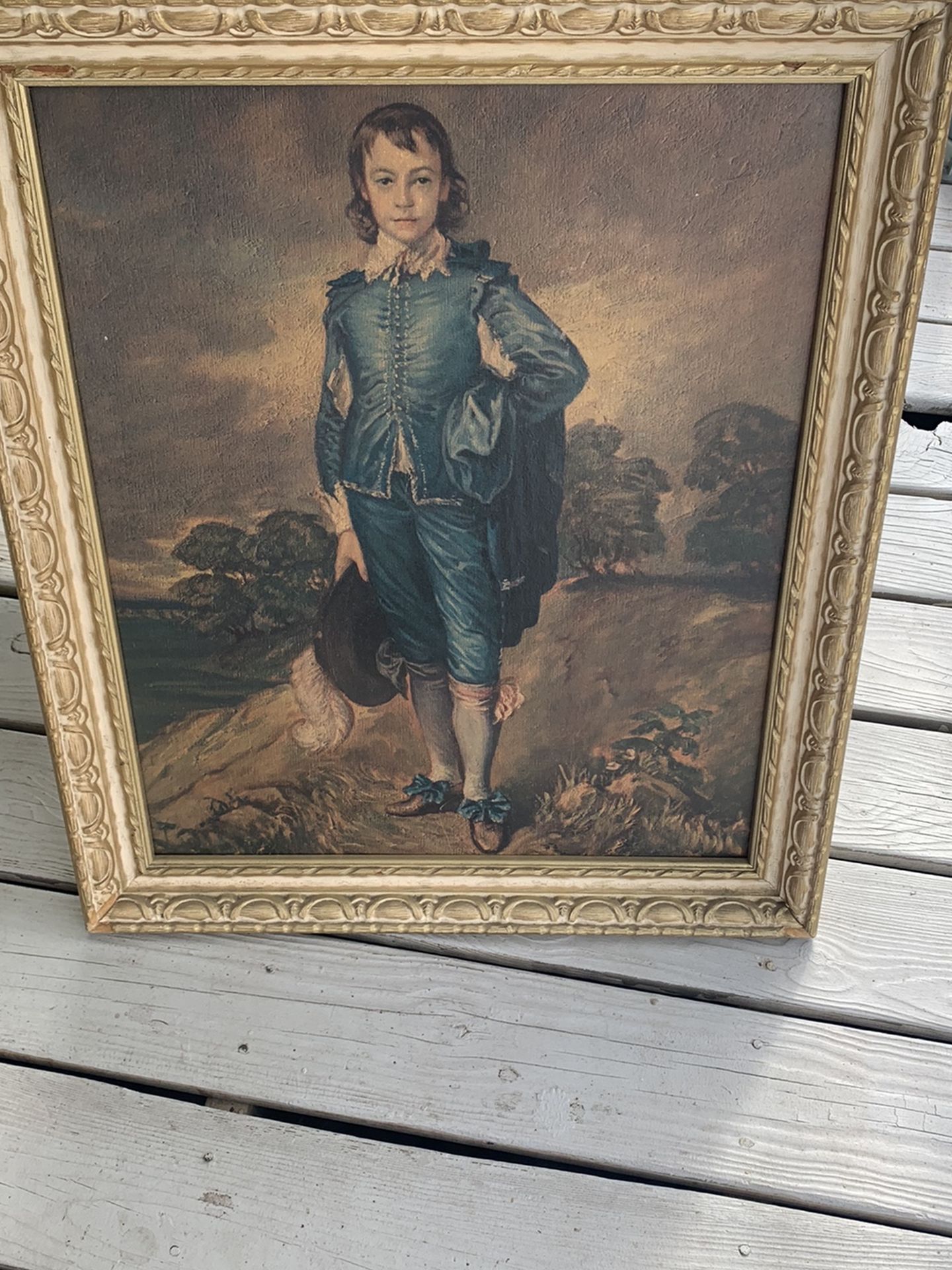 Antique Oil Painting , The Collectible Blue Boy!