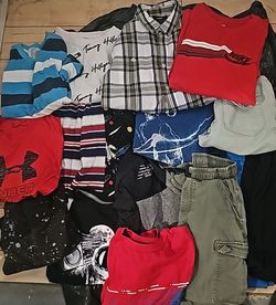 Boys clothes size large nike under armor pants shirts pijama pants
