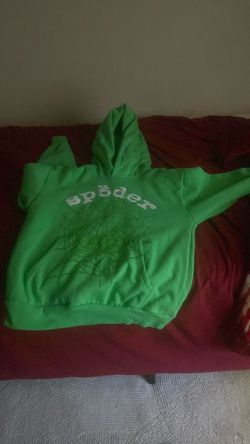 Green spider hoodie