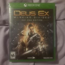 Xbox One Deux Ex Mankind Divided Day One Edition  Brand New