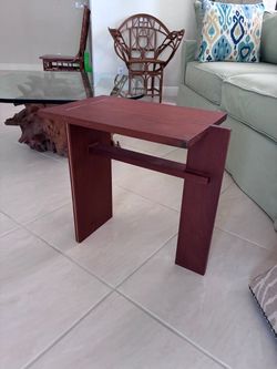 Teak Mid century modern Japanese style side table George nakashima style