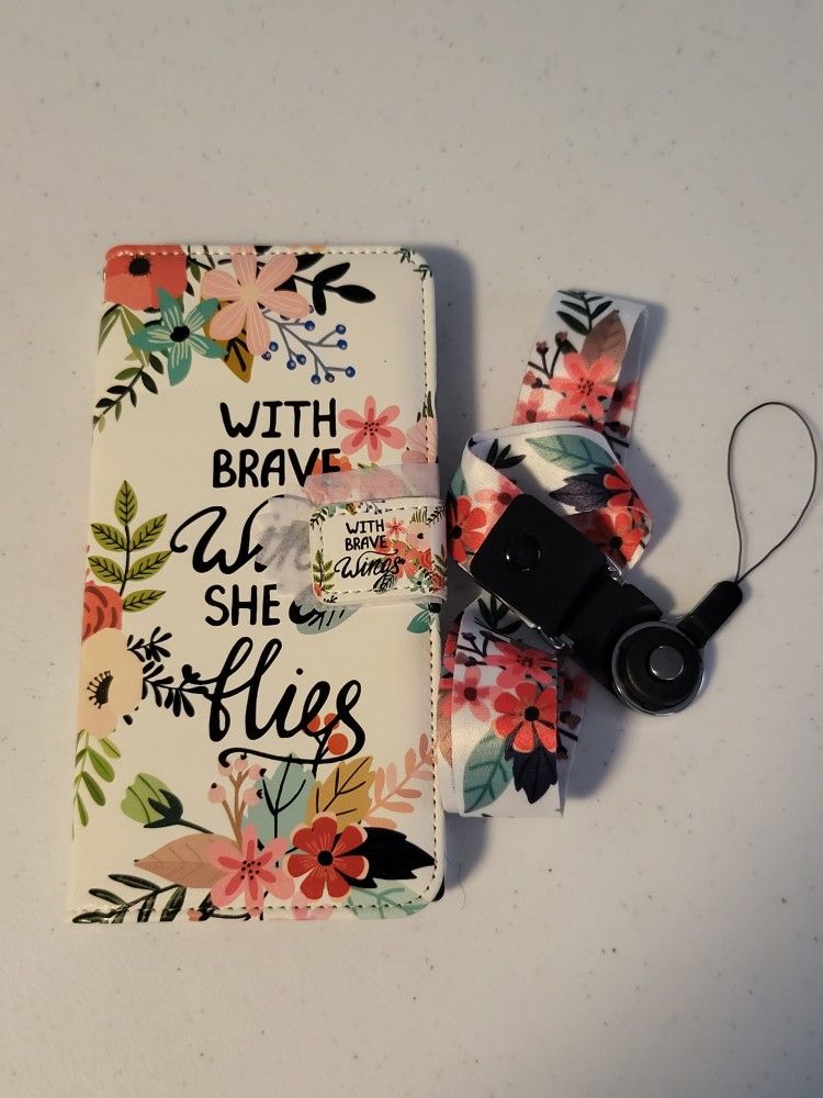 Samsung note 20 ultra Wallet Phone Case With Kickstand & Lanyard