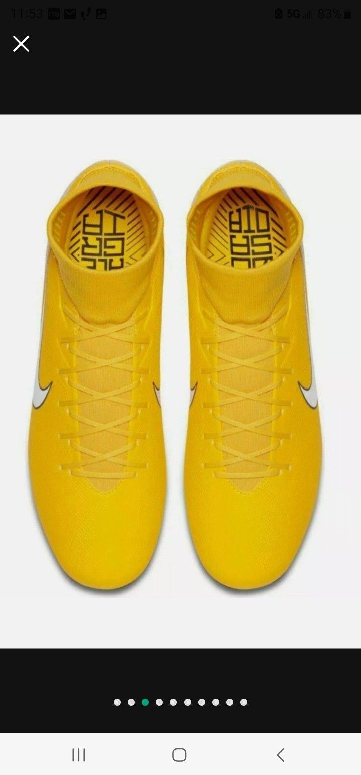 Brand New Nike Mercurial Superfly VI Club Neymar FG Yellow White