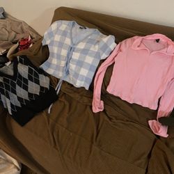 Chaleco Mostasa Shein Chaleco Color Cobre Shein M,blusa Cafe Manga Larga .Bozzolo .m.rosa Manga Larga Shein .m.blusa Azul Sexy SHEIN .L,negra Sin Mang