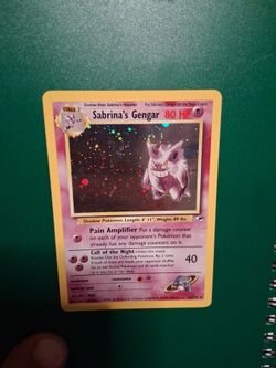 Sabrina's Gengar pokémon card
