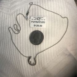 Necklace Horse Shoe “Luck” Sterling Silver 16”