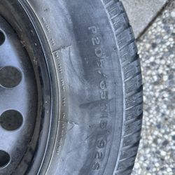 Dayton P205/65R15 Tire with Steel Wheel for main or Spare use.