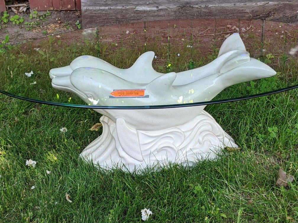 MCM Dolphin Coffee Table - Rare