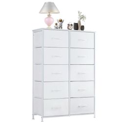 White drawers