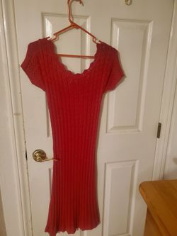 Cute Red summer dress size small made by moda Intl