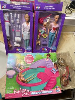 Fashion Doll Play Set Bundle