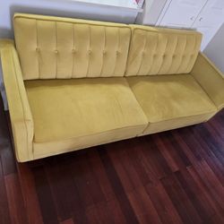  Velvet Convertible Sofa
