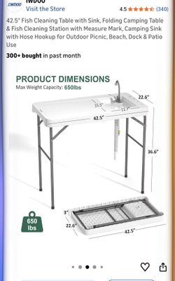 Portable and Foldsble Fishing Table