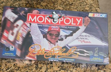 Dale Earnhardt Monopoly Game ,still in original package, never opened, plastic still on box. This is 26 yrs old, it's from the yr 2000